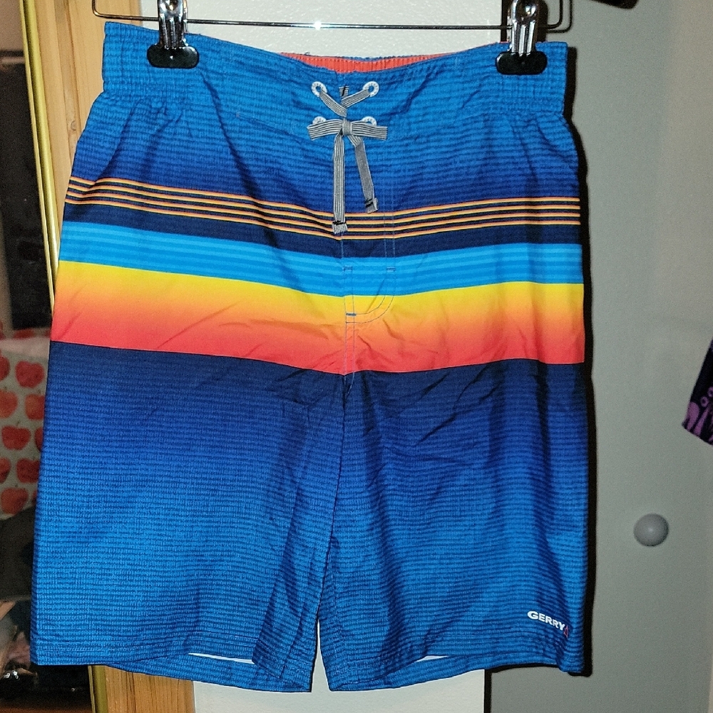 Gerry Weber Kids Swim Trunks - Blue with Multicolor Stripes